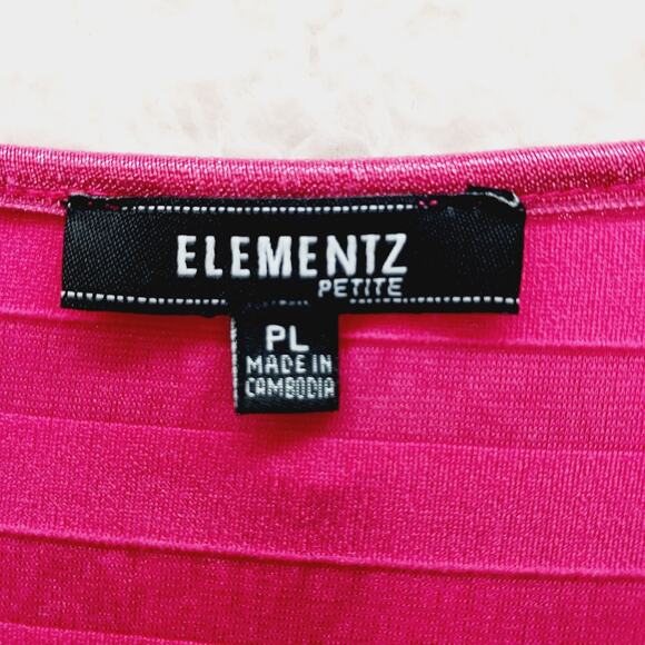 Blouse Top Size PL Rose Red Metallic Ruffle Whimsycore Dopamine Glam Y2K Fairy - Picture 10 of 12